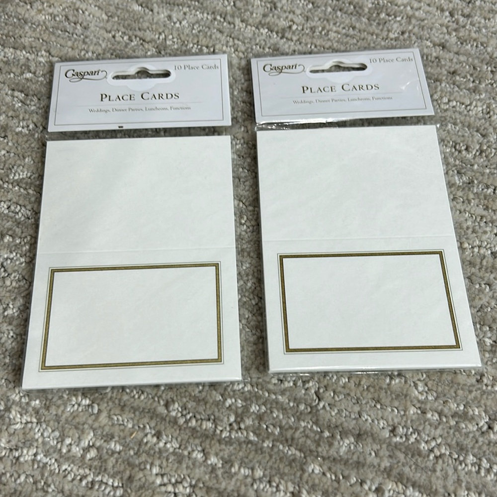 20 Caspari Golden Rule Place Cards